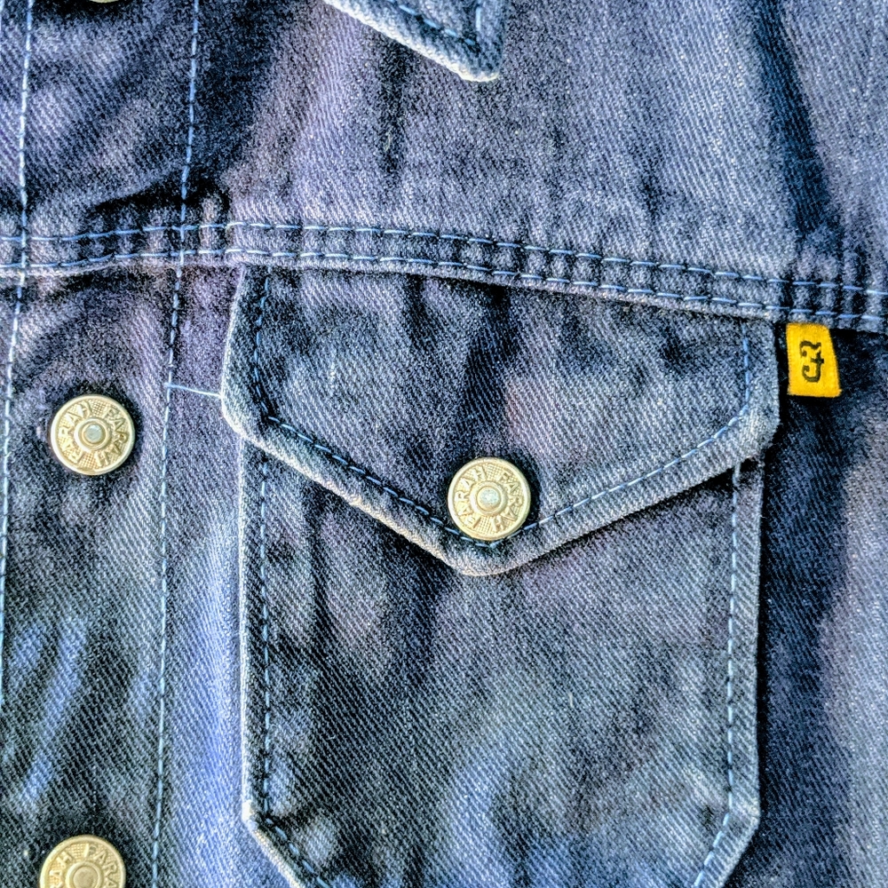 Vintage 1970s unisex kids denim jean Jacket Farah - Picture 3 of 5